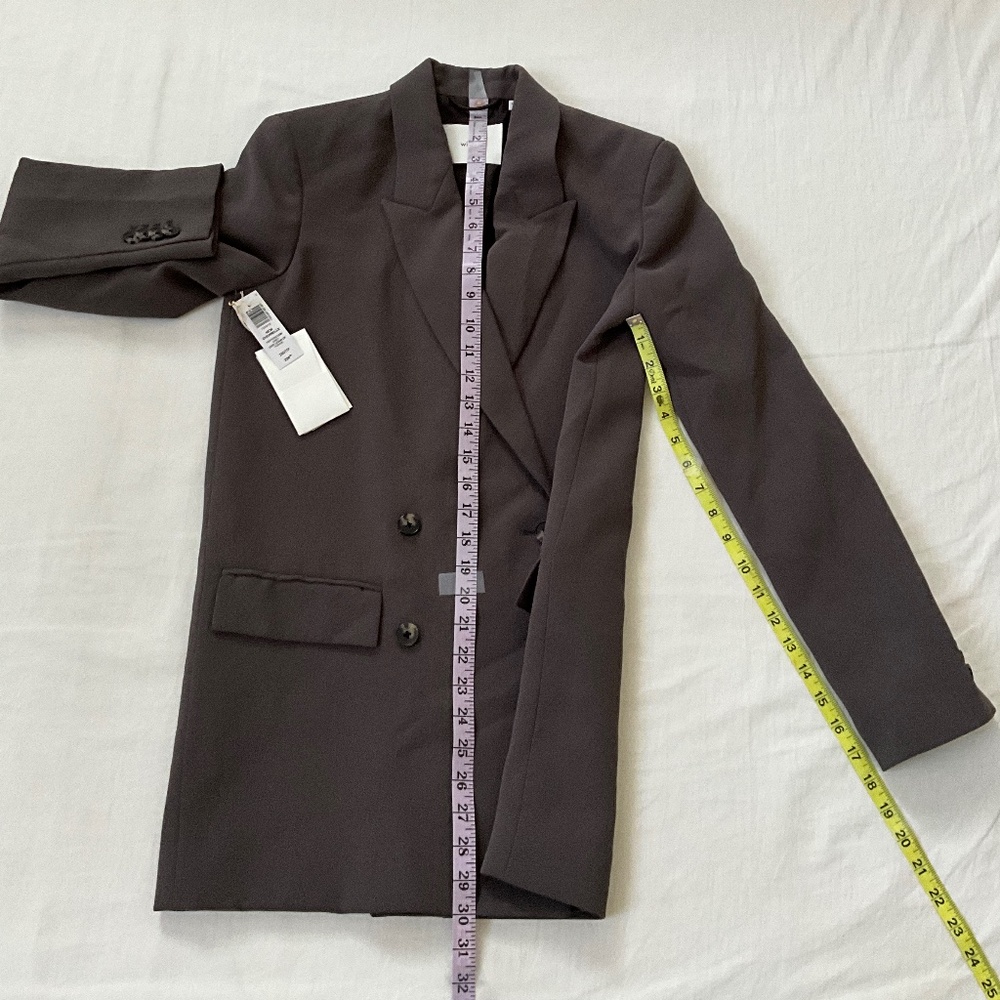 NWT ARITZIA Wilfred New Cherrelle Blazer XXS Gray - Picture 8 of 12